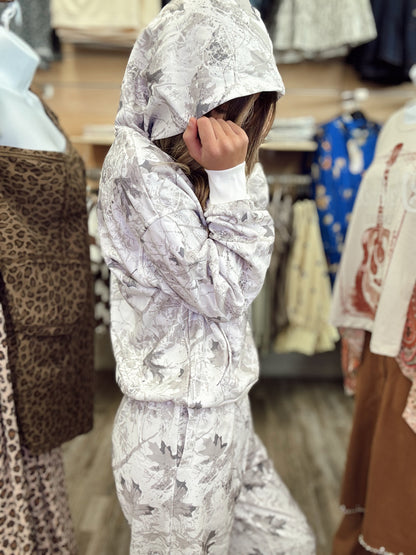 Don't Ya Girl Camo 2 Piece Sweat Set