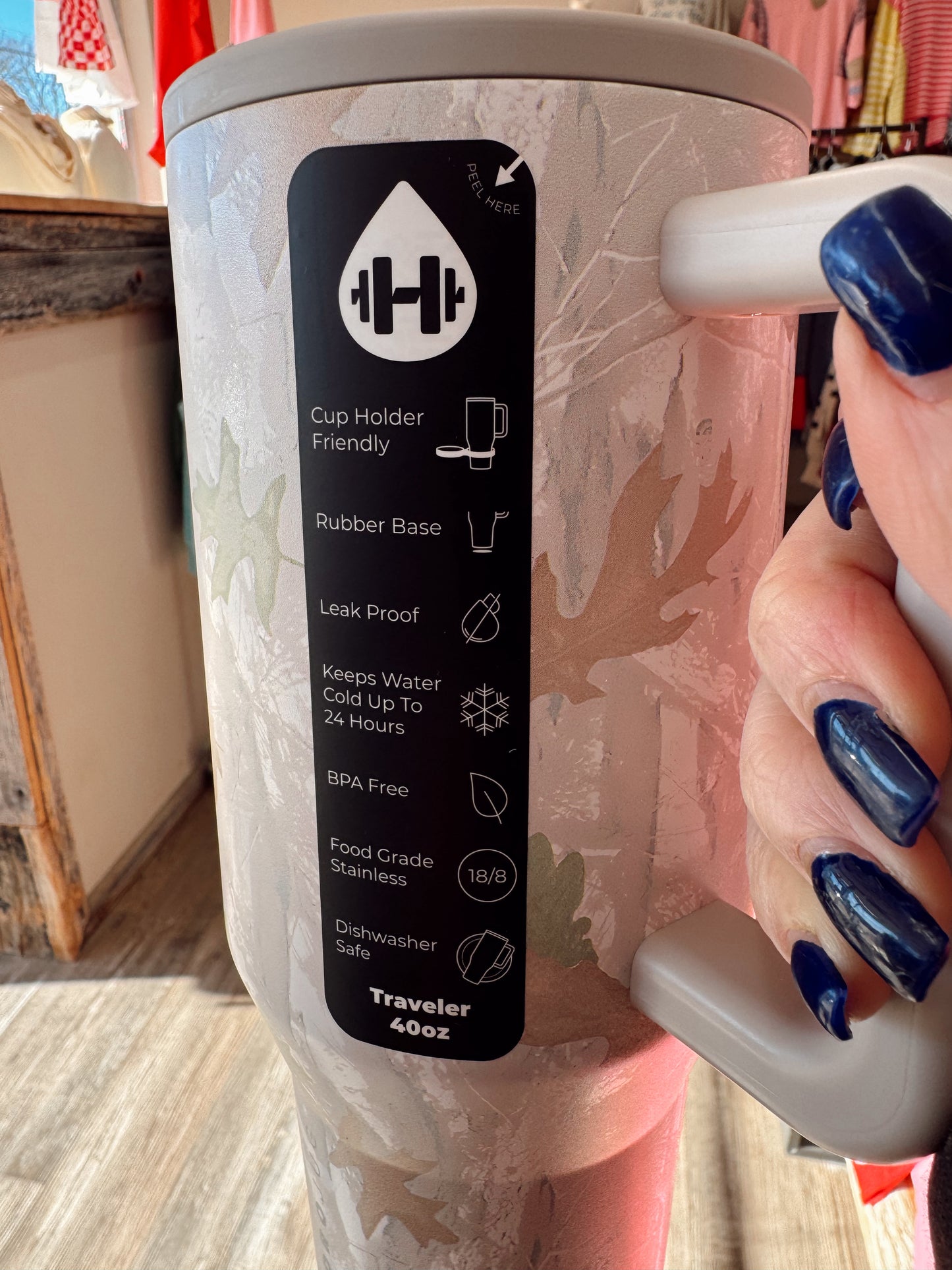 HydroJug 40 oz Traveler Tumbler - Winter Camo