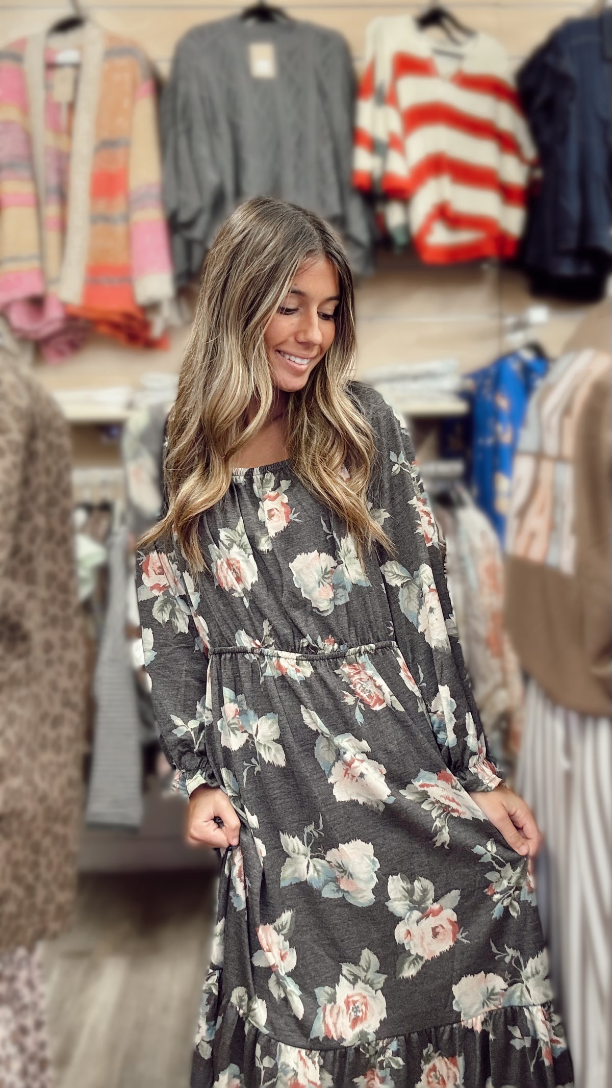 Beautiful Crazy Dress - Charcoal