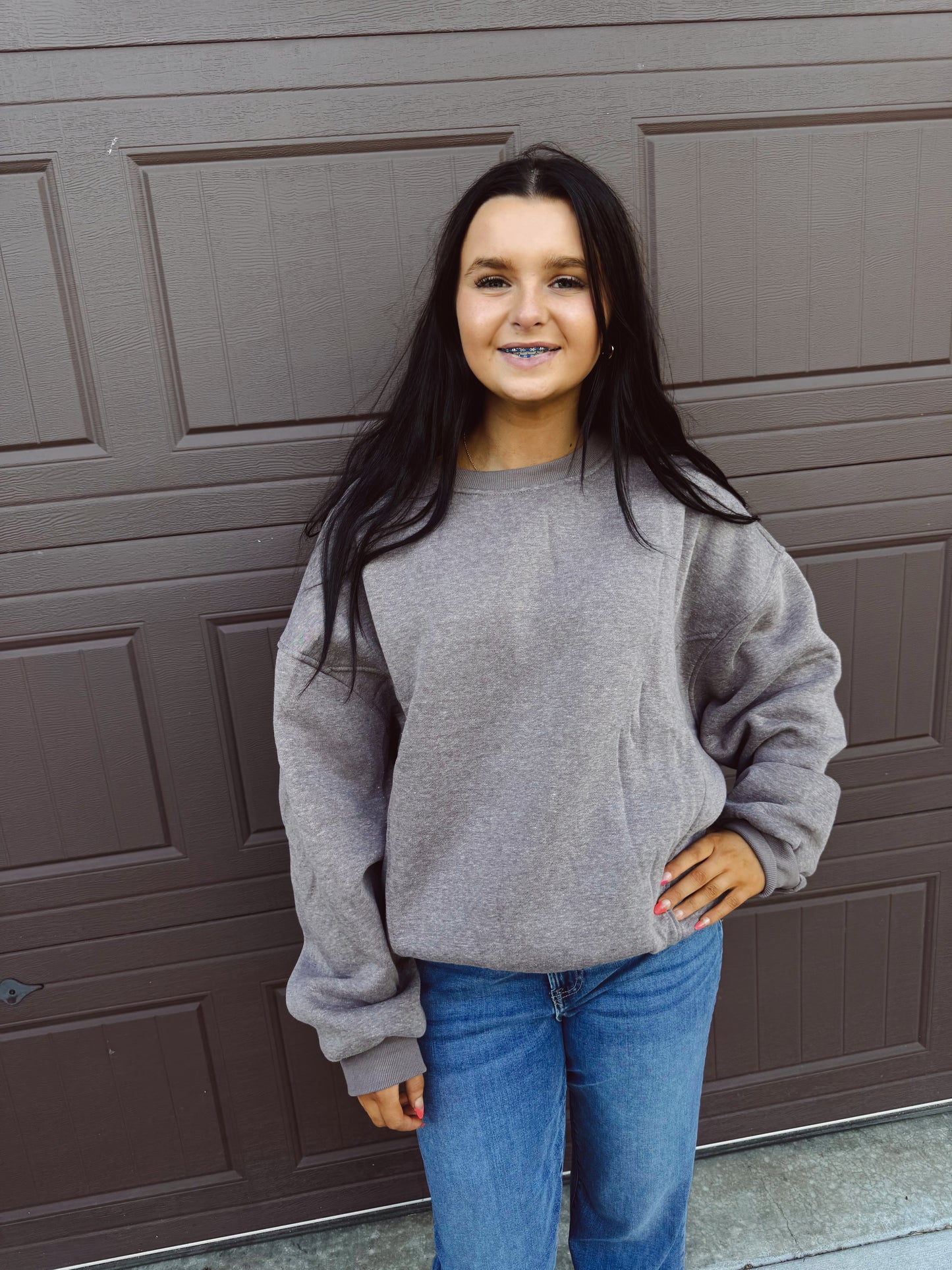 Cozy On Up Sweatshirt - Walnut