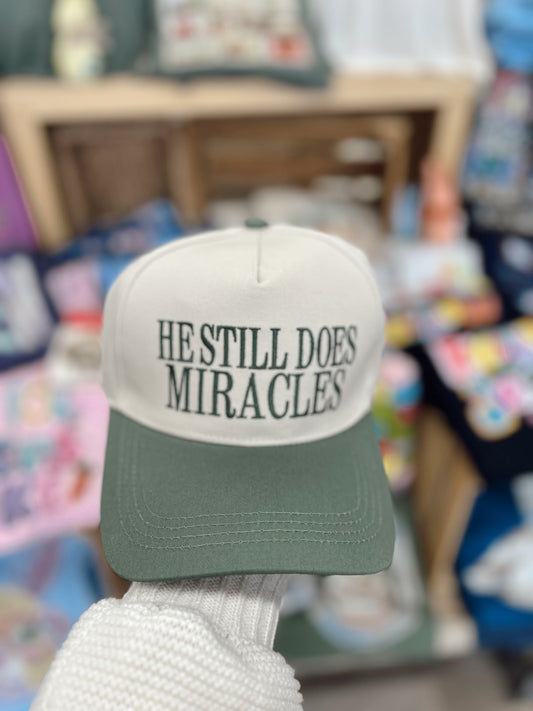 He Still Does Miracles Ball Cap - Dark Forest