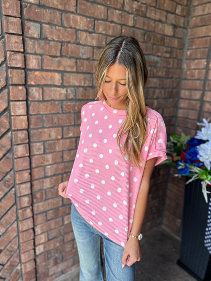 Into You Polka Dot Top
