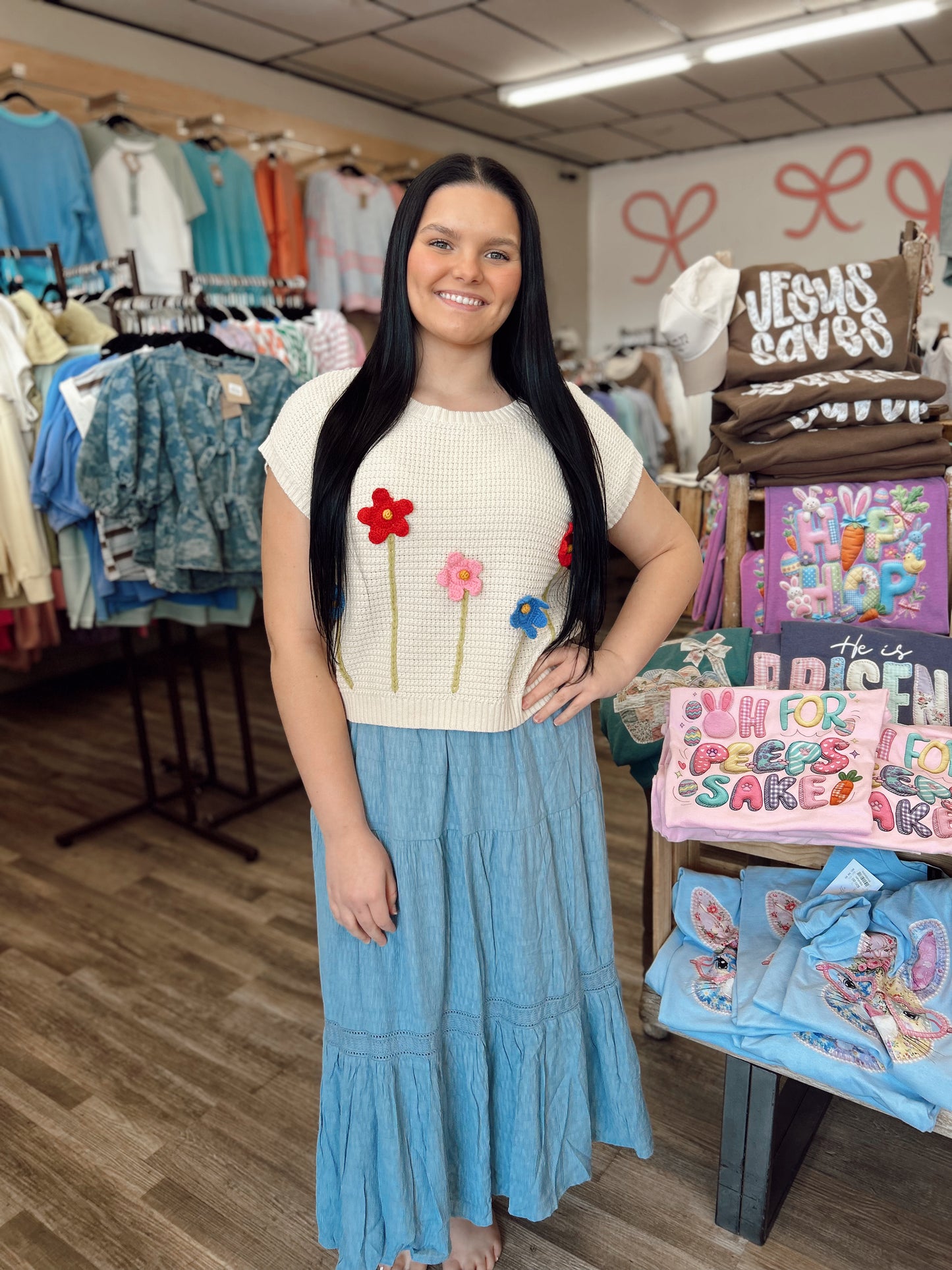 Daisy Daze 3D Crochet Top