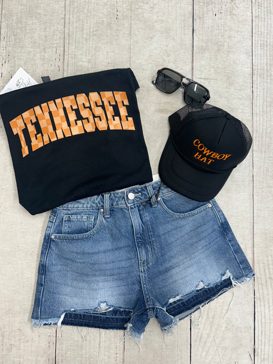 Tennessee Checkered Graphic Tee Gildan