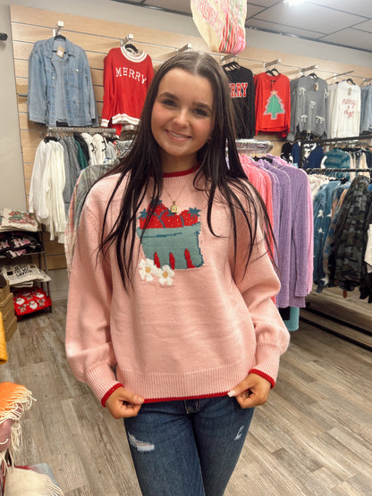 Strawberry Wine Sweater