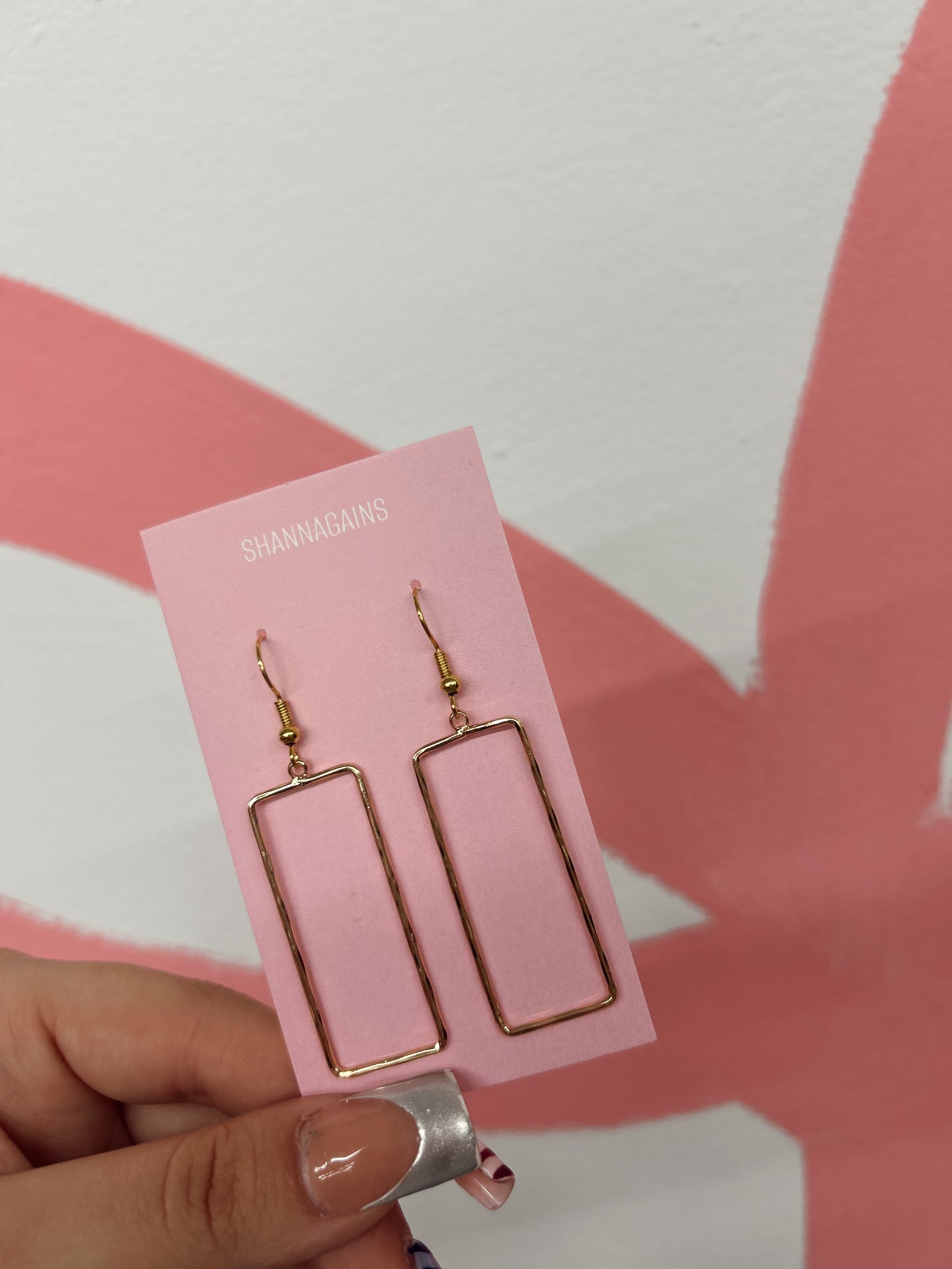 Rectangle Gold Earrings (7)