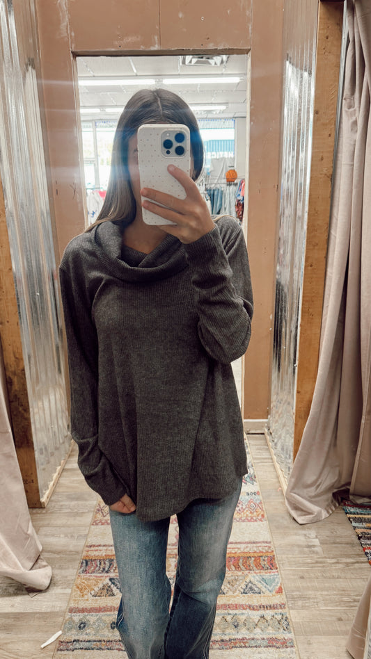 Golden Hour Cowl Neck Top