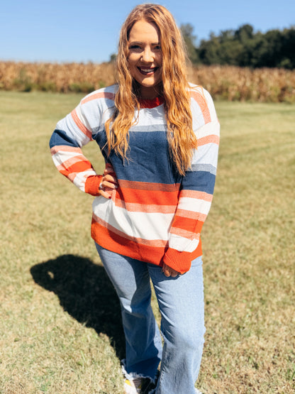 Never Better Striped Sweater