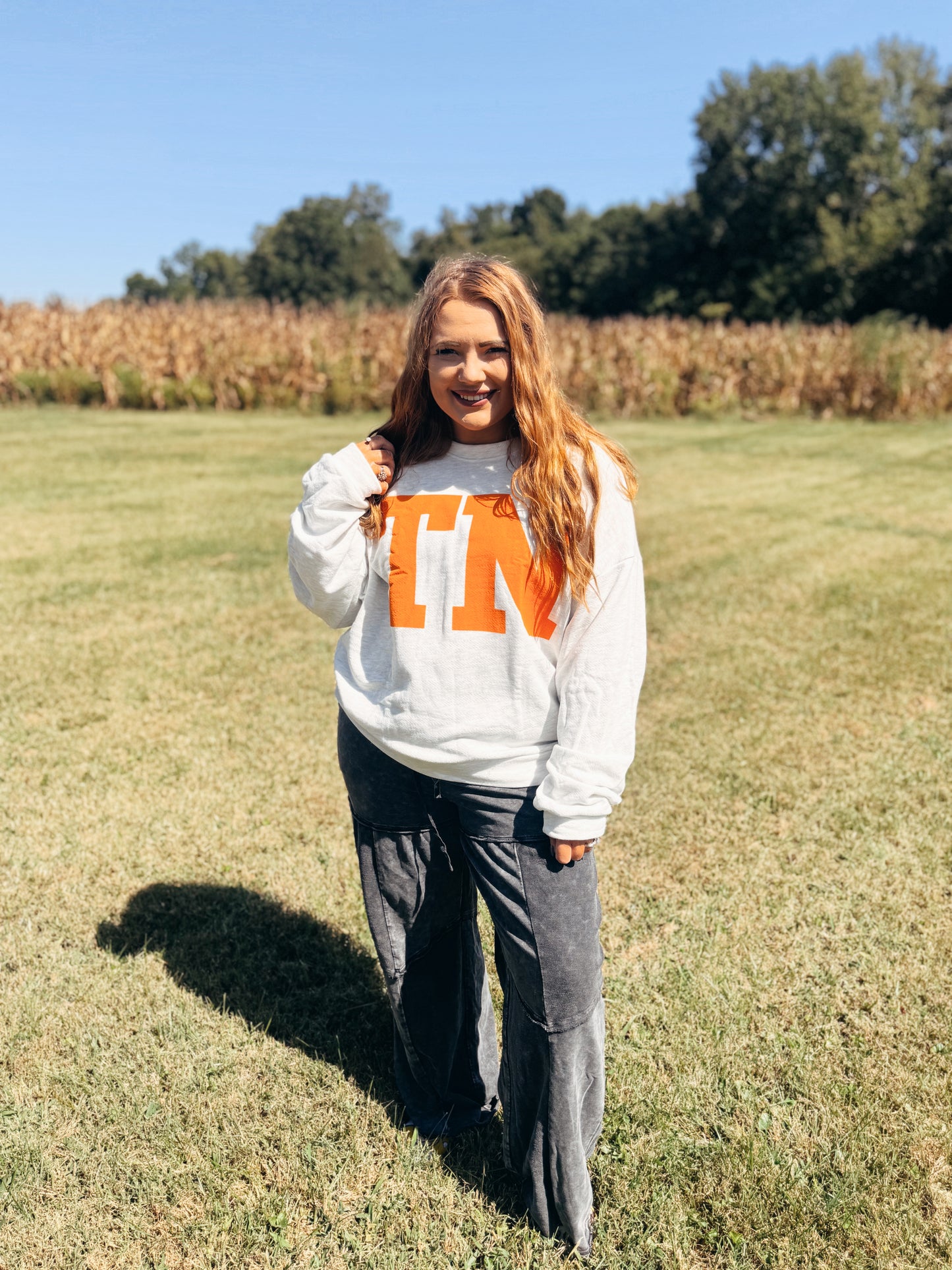 TN Wide Neck Crewneck Sweatshirt