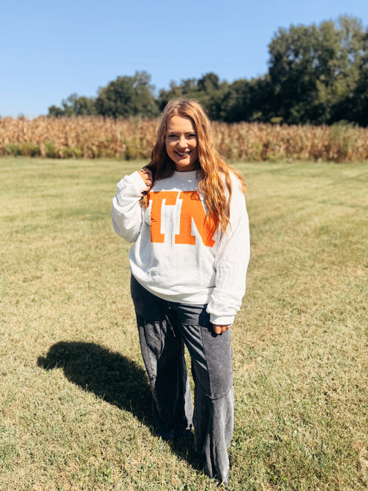 TN Wide Neck Crewneck Sweatshirt