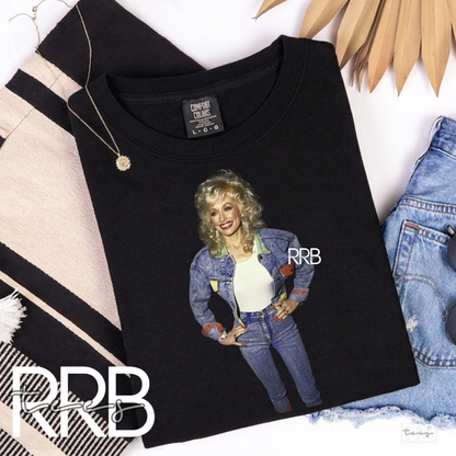 Dolly Blue Jean Babe Graphic Tee