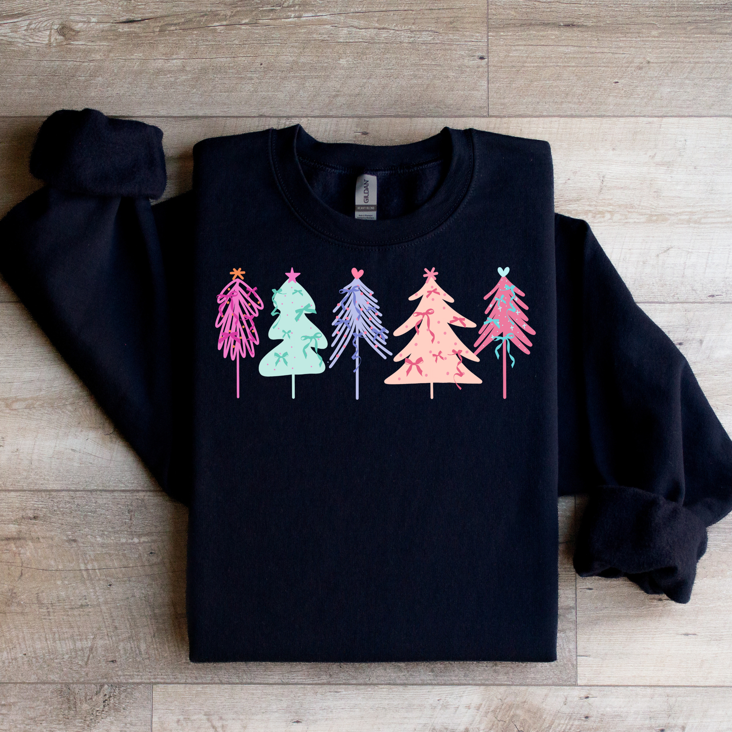 Bright Christmas Trees Graphic Tee