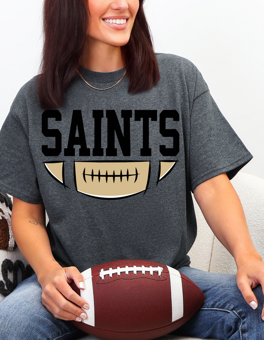 Saints Half Football Graphic Tee