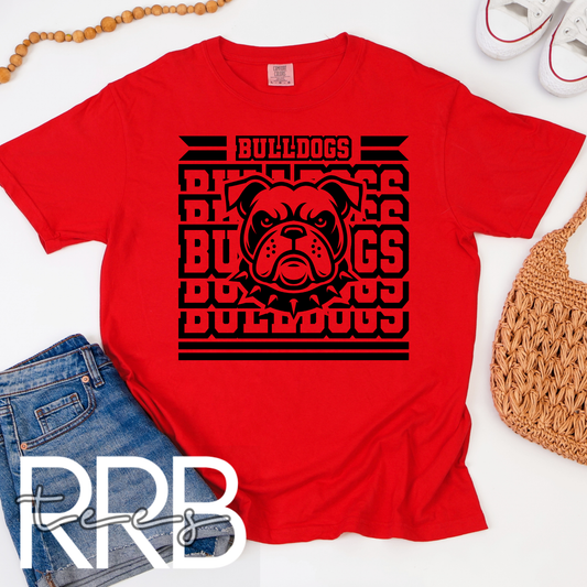Bulldogs x5 Bulldog Head Graphic Tee