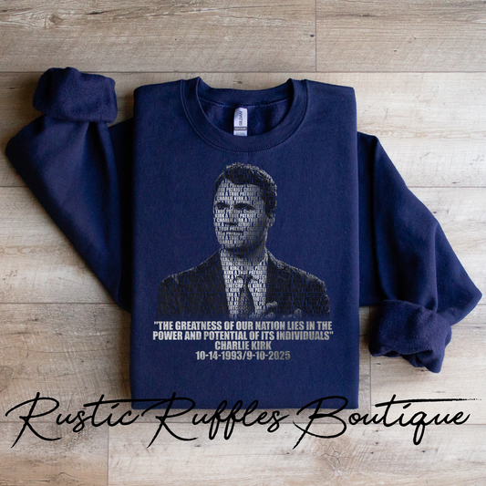Charlie Kirk Words Graphic Tee