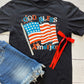 God Bless America Flag Graphic Tee