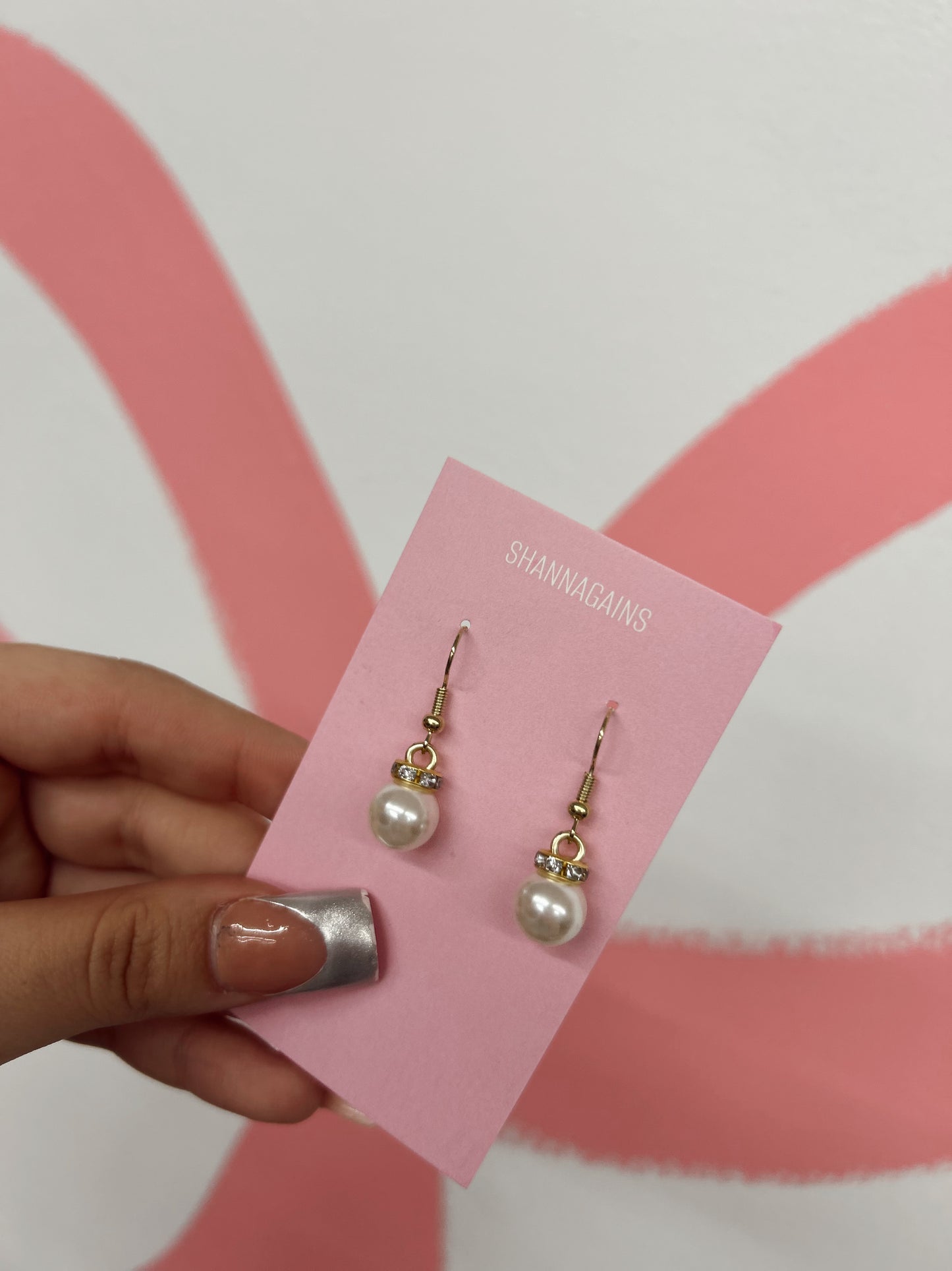 Pearl Dangling Gold Earrings (11)