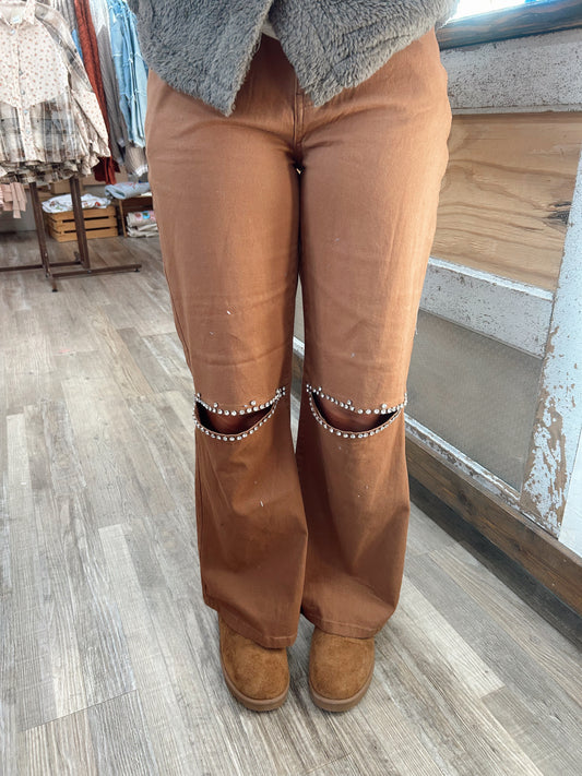 Wild Light Rhinestone Jeans