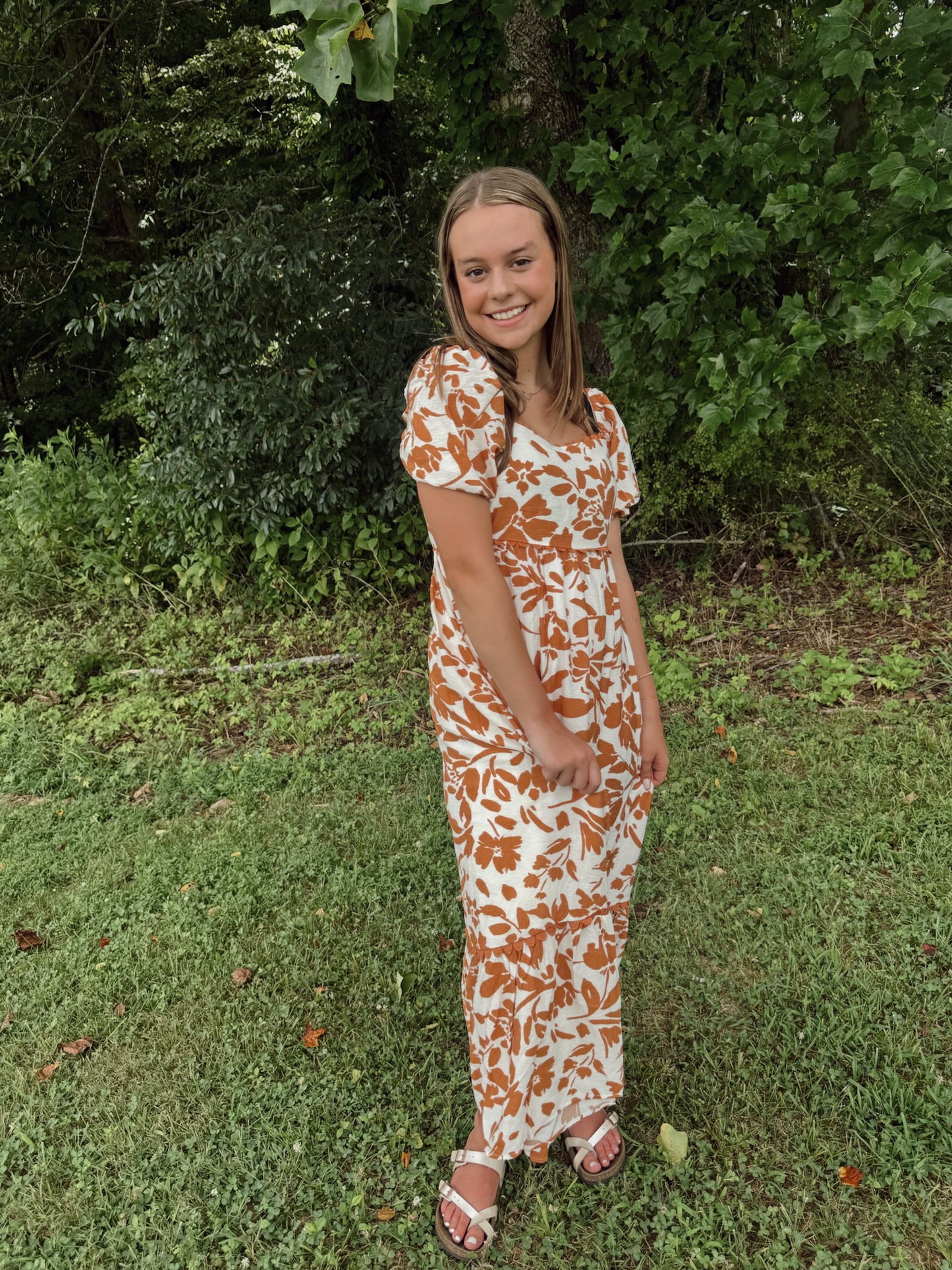 Kind Words Floral Midi Dress