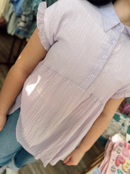Lavender Haze Baby Doll Top