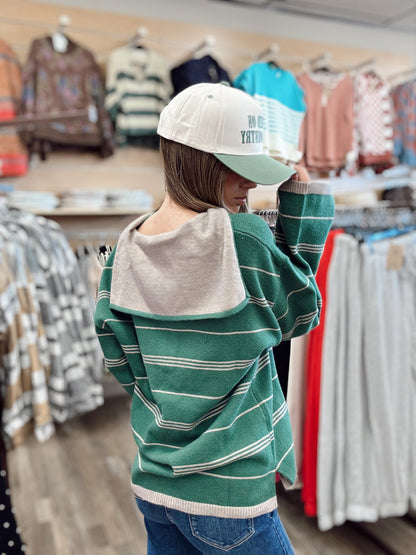 80s Baby Stripe Sweater - Forrest