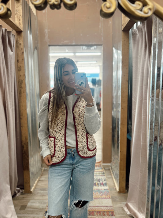 Should've Been A Cowboy Quilted Vest