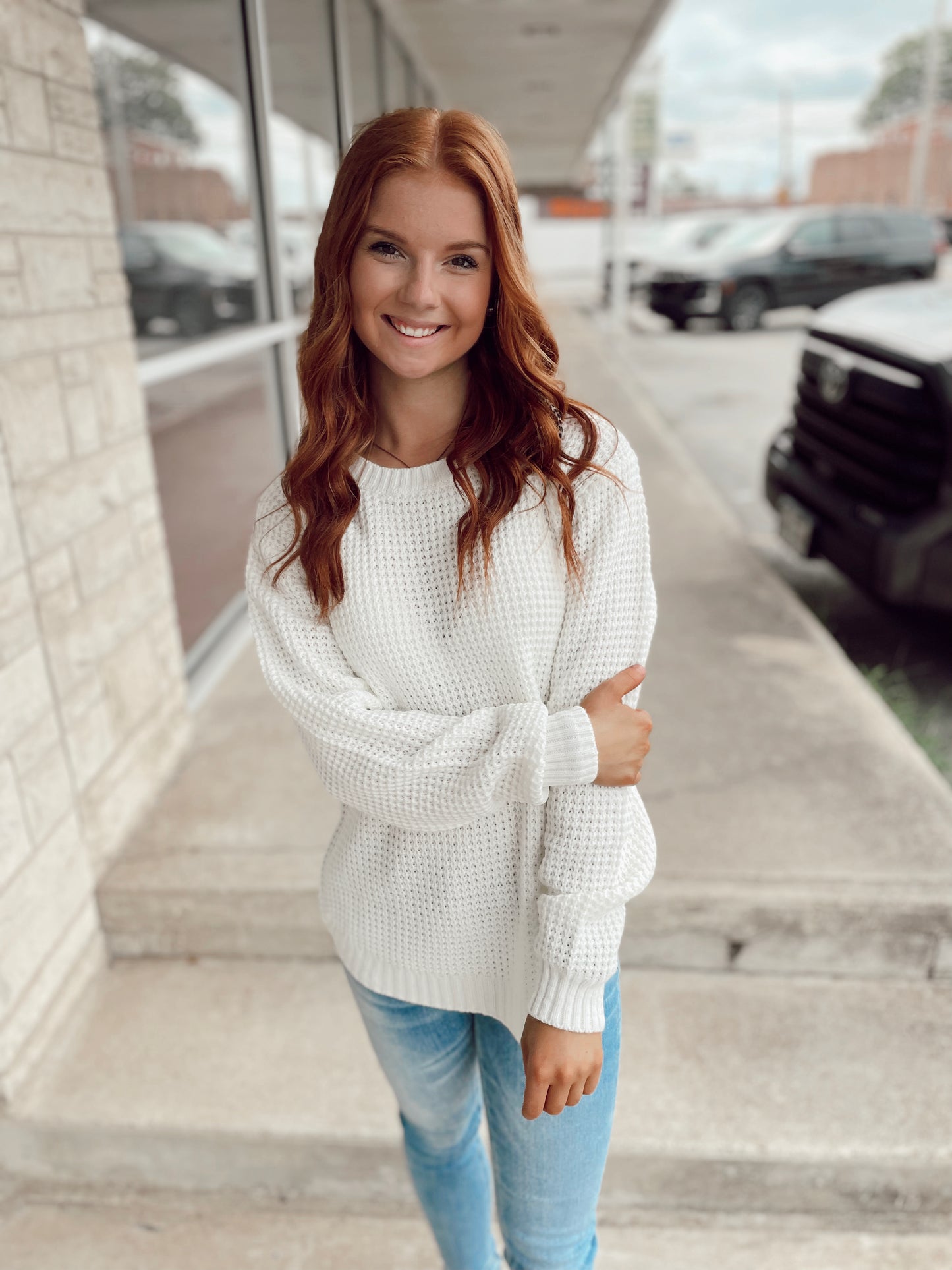 Do Your Best Waffle Knit Sweater - 7 Colors