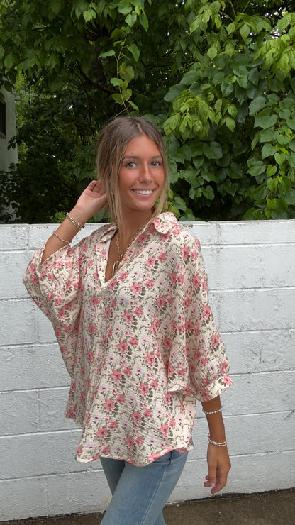 Daydreamer Button Up Top