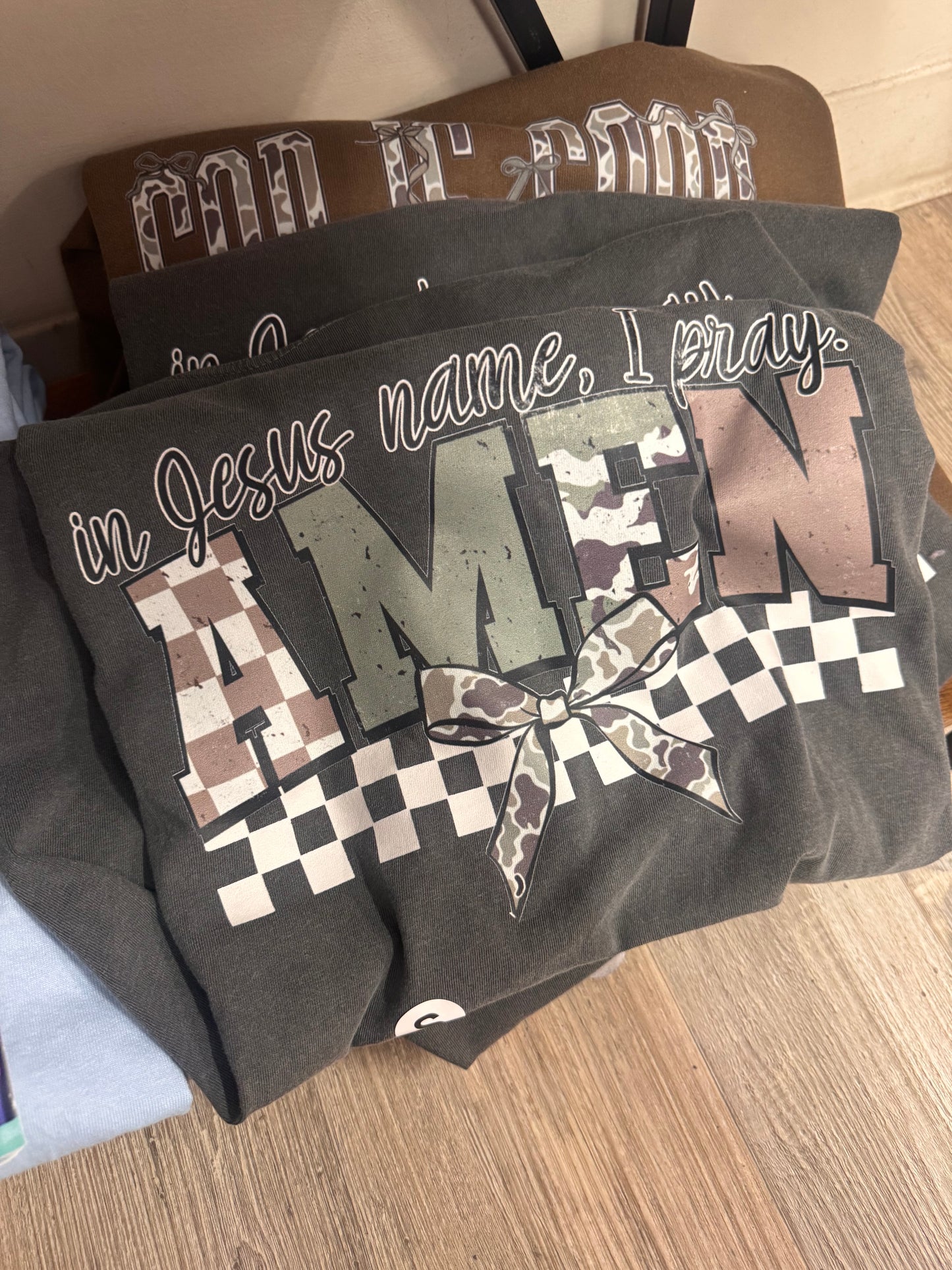 Graphic Tee Sale - Short Sleeve In Jesus Name Amen