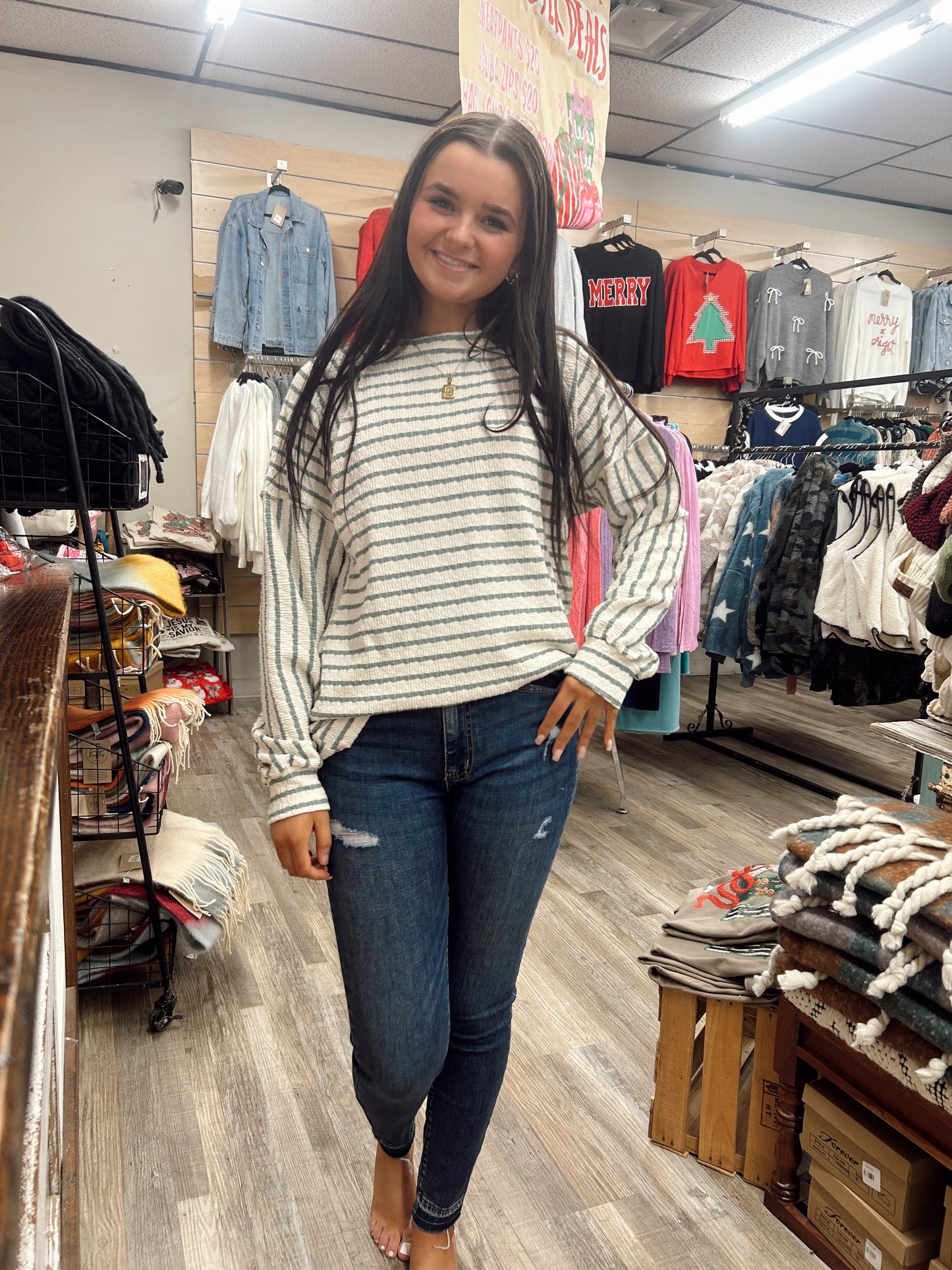 Quiet Storm Striped Top