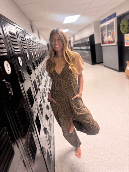 Cool Girl Cheetah Jumpsuit