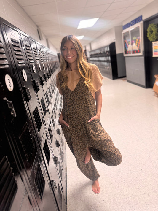 Cool Girl Cheetah Jumpsuit