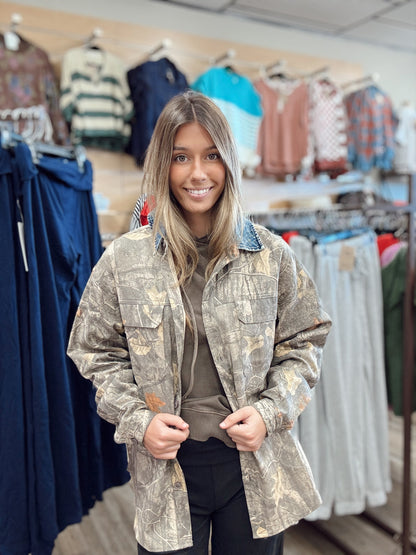 Zero Chance Camo Button Up