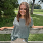 Gettin' Gone Sweater Top - Jade