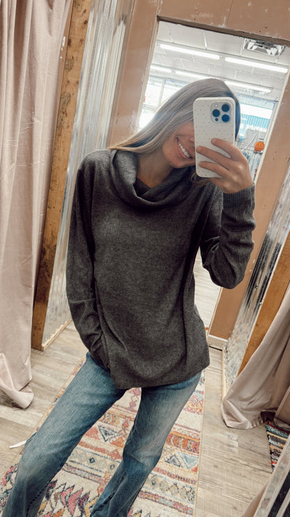 Golden Hour Cowl Neck Top