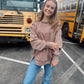 The Best Feeling Acid Wash Sweatshirt - Brown