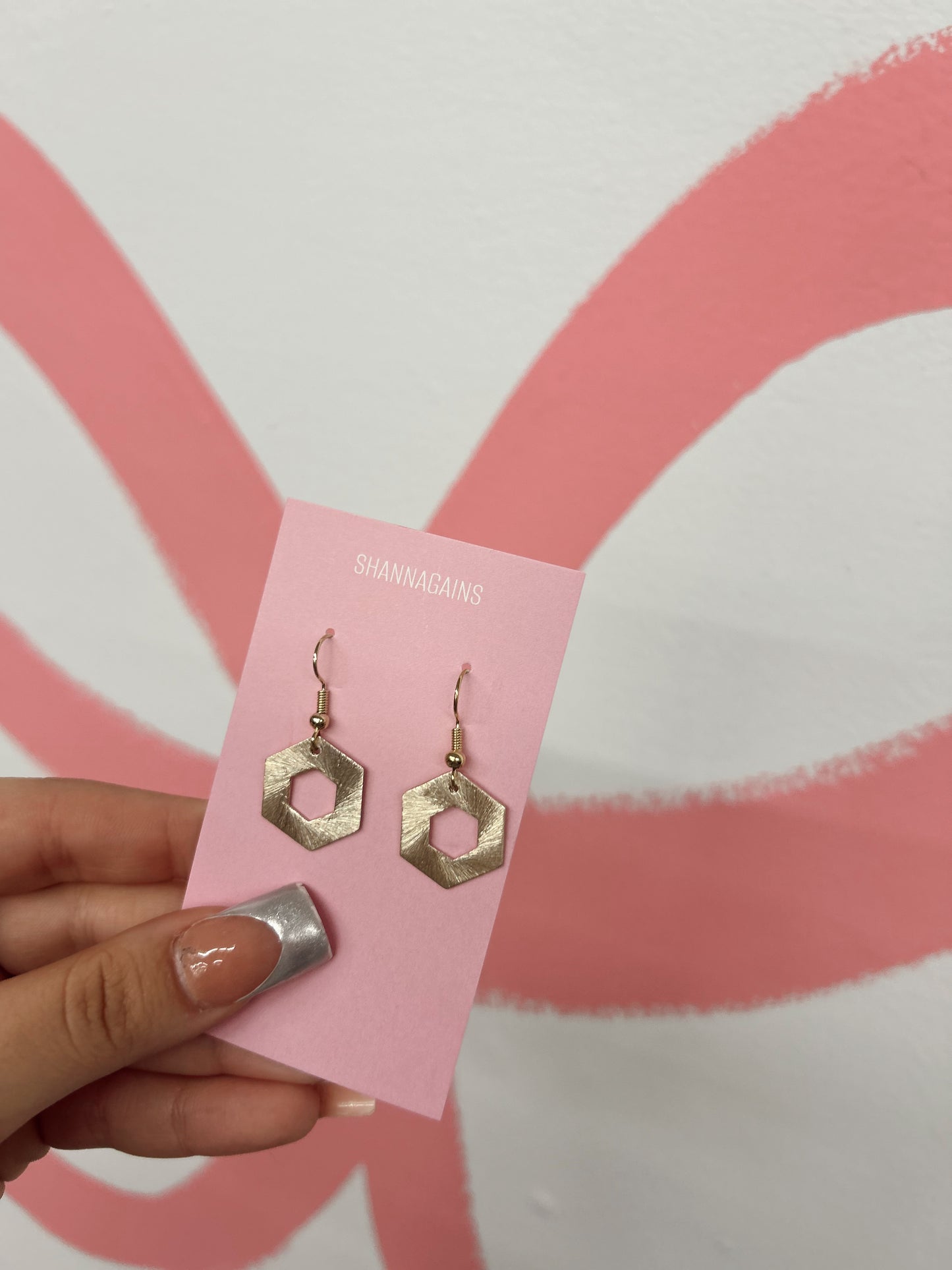 Hexagon Gold Earrings (13)