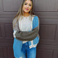 Hayride Honey Chunky Cardigan - Blue