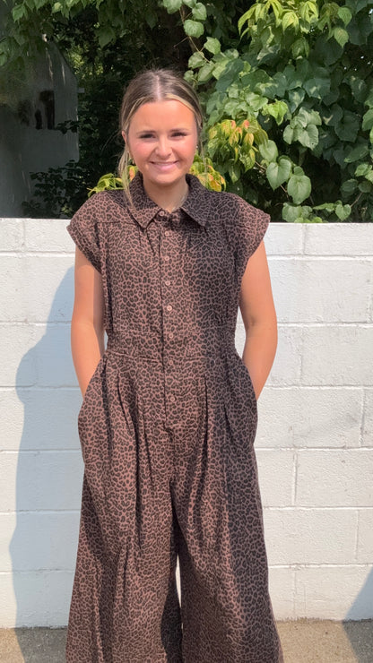 Heartbreaker Cheetah Jumpsuit