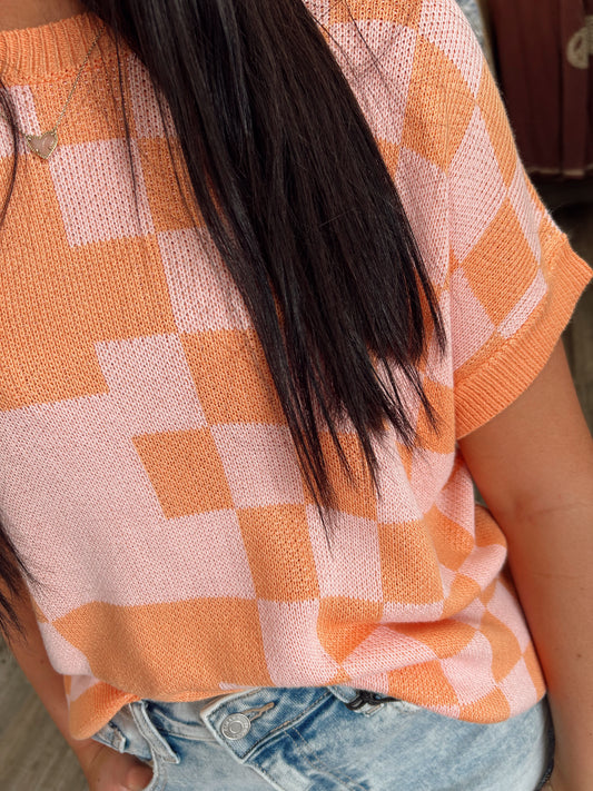 Wish You Well Checkered Top - Mango