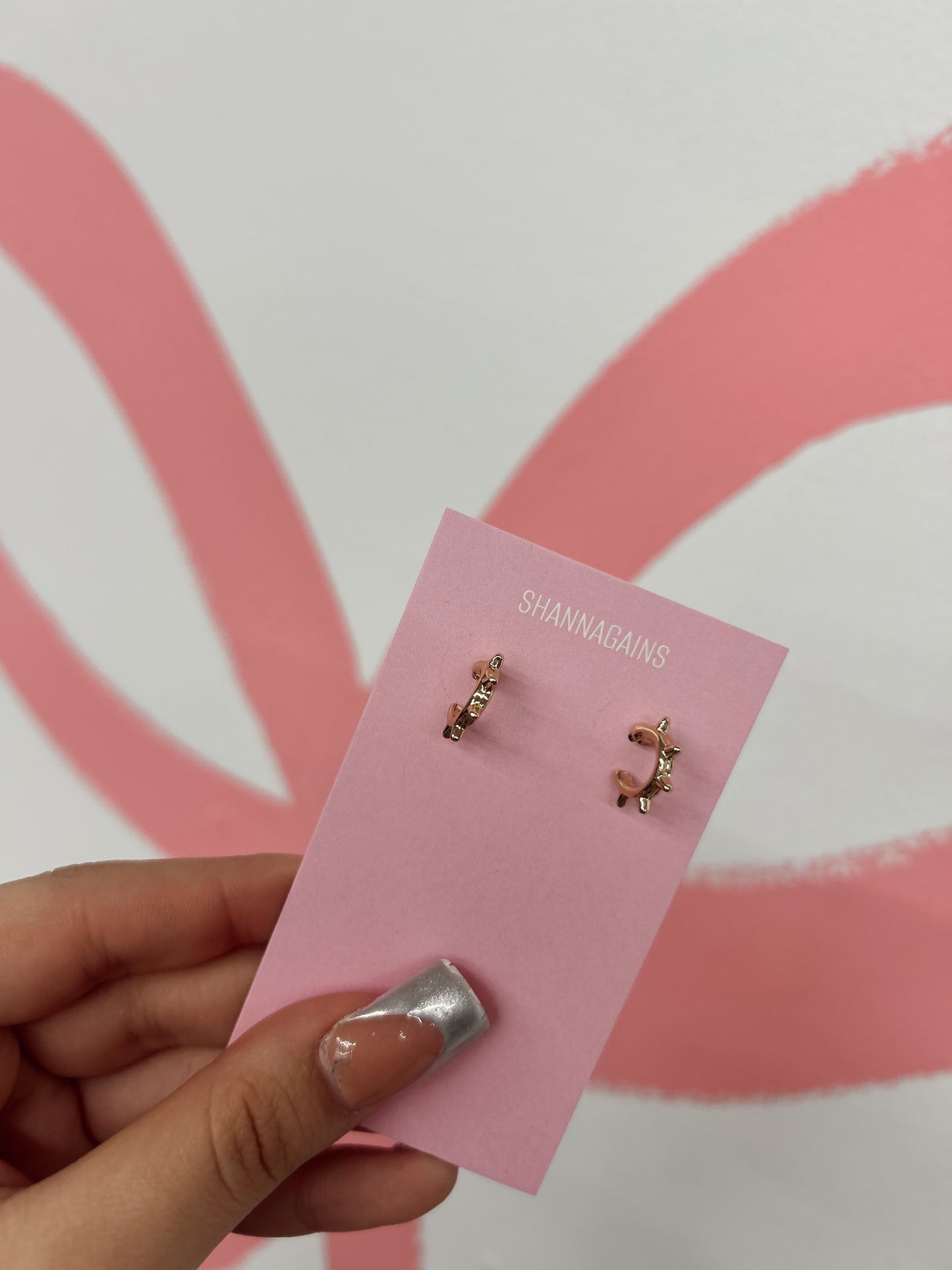 Spur Gold Stud Earrings (9)