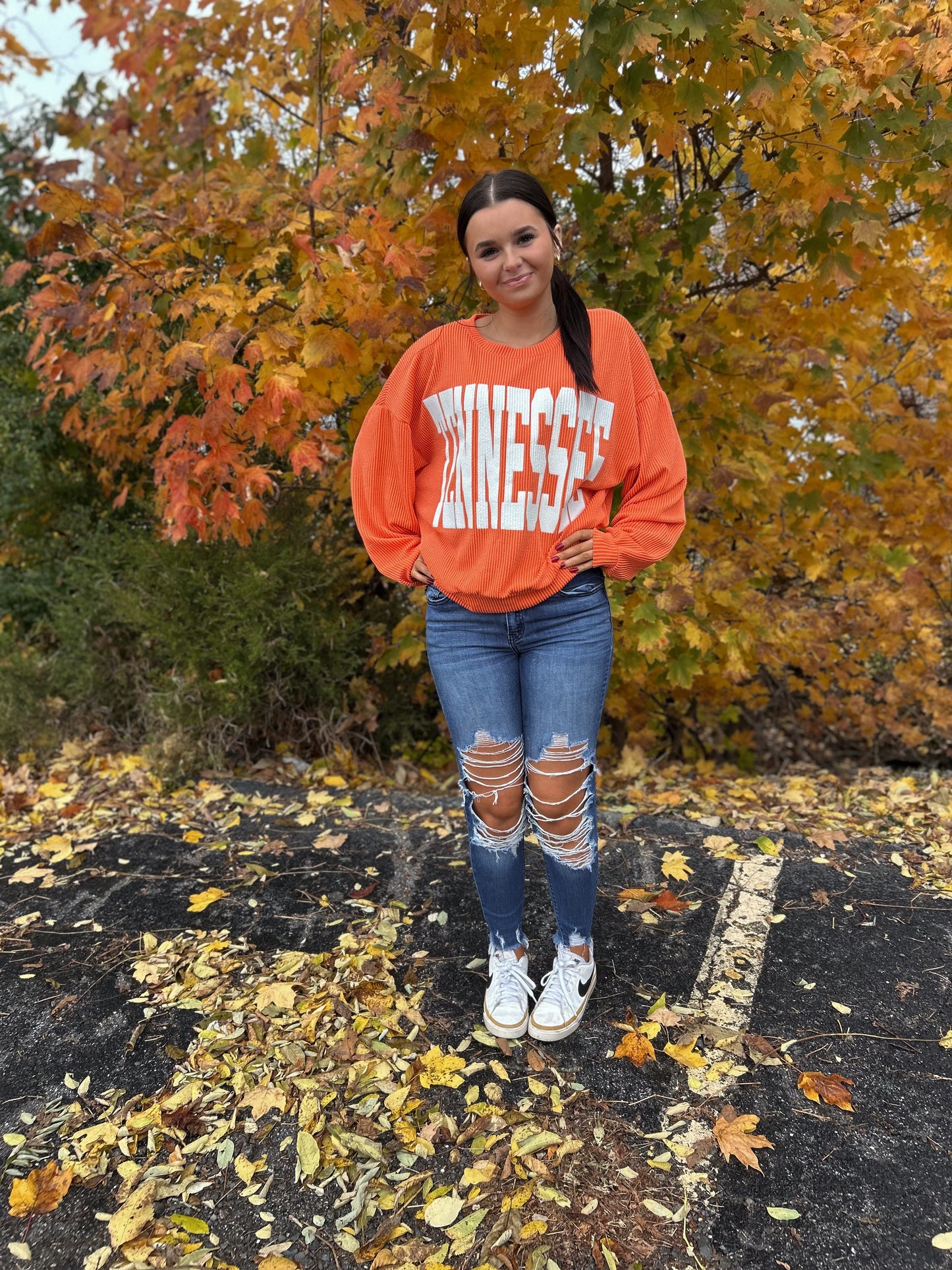 Tennessee Orange Corded Pullover