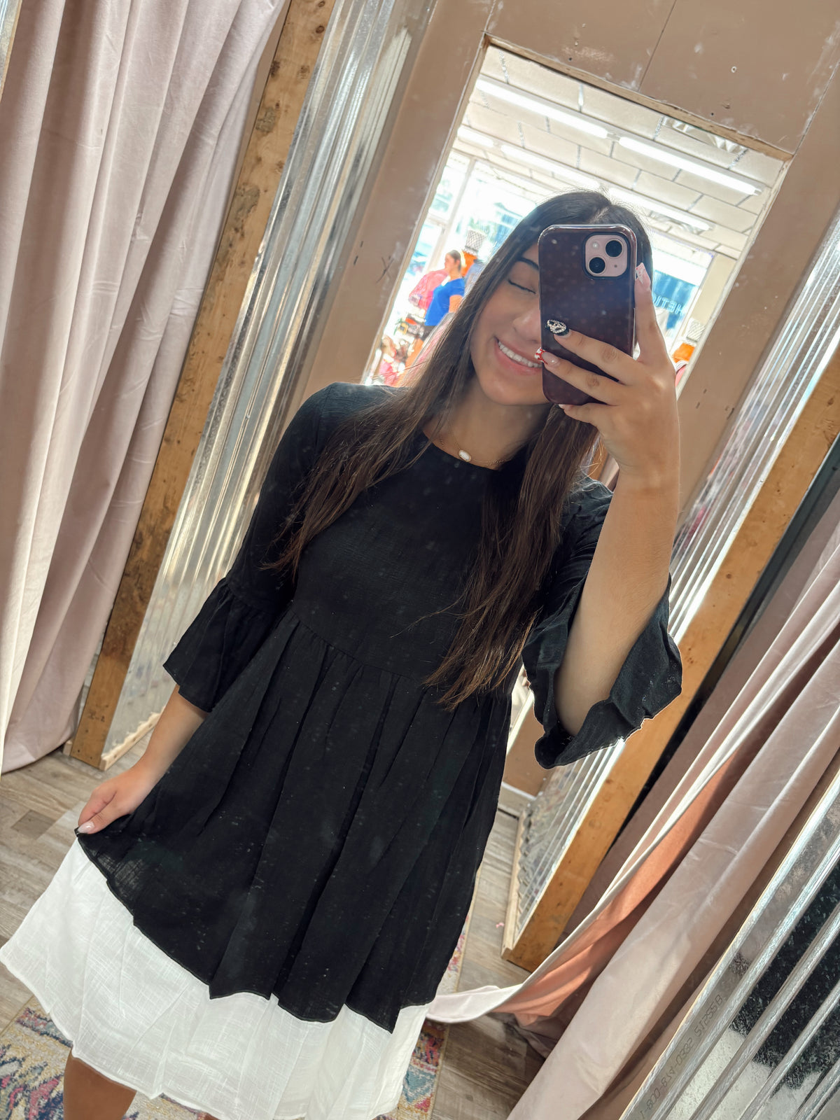 DB - Black Dress With Ruffle