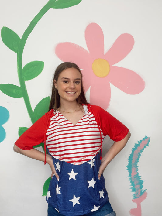 Love The USA Hooded Top