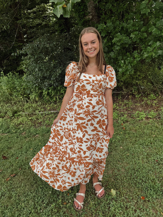 Kind Words Floral Midi Dress