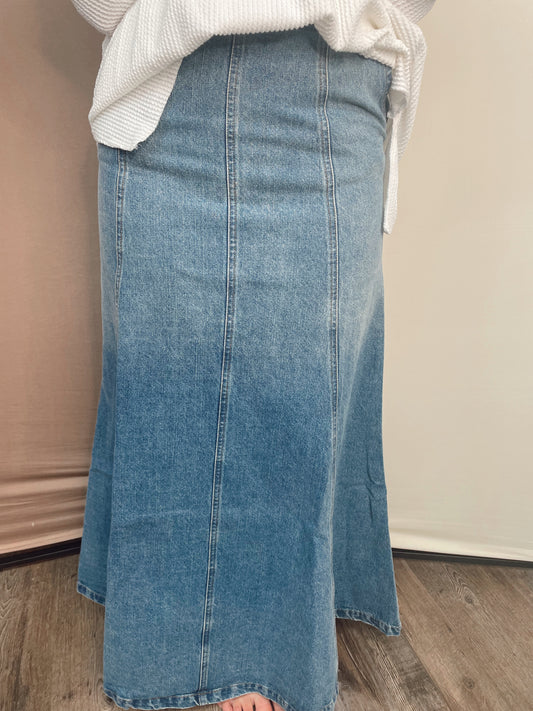 Call Me Tonight Denim Skirt