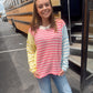 Cloud Nine Striped Pullover Top