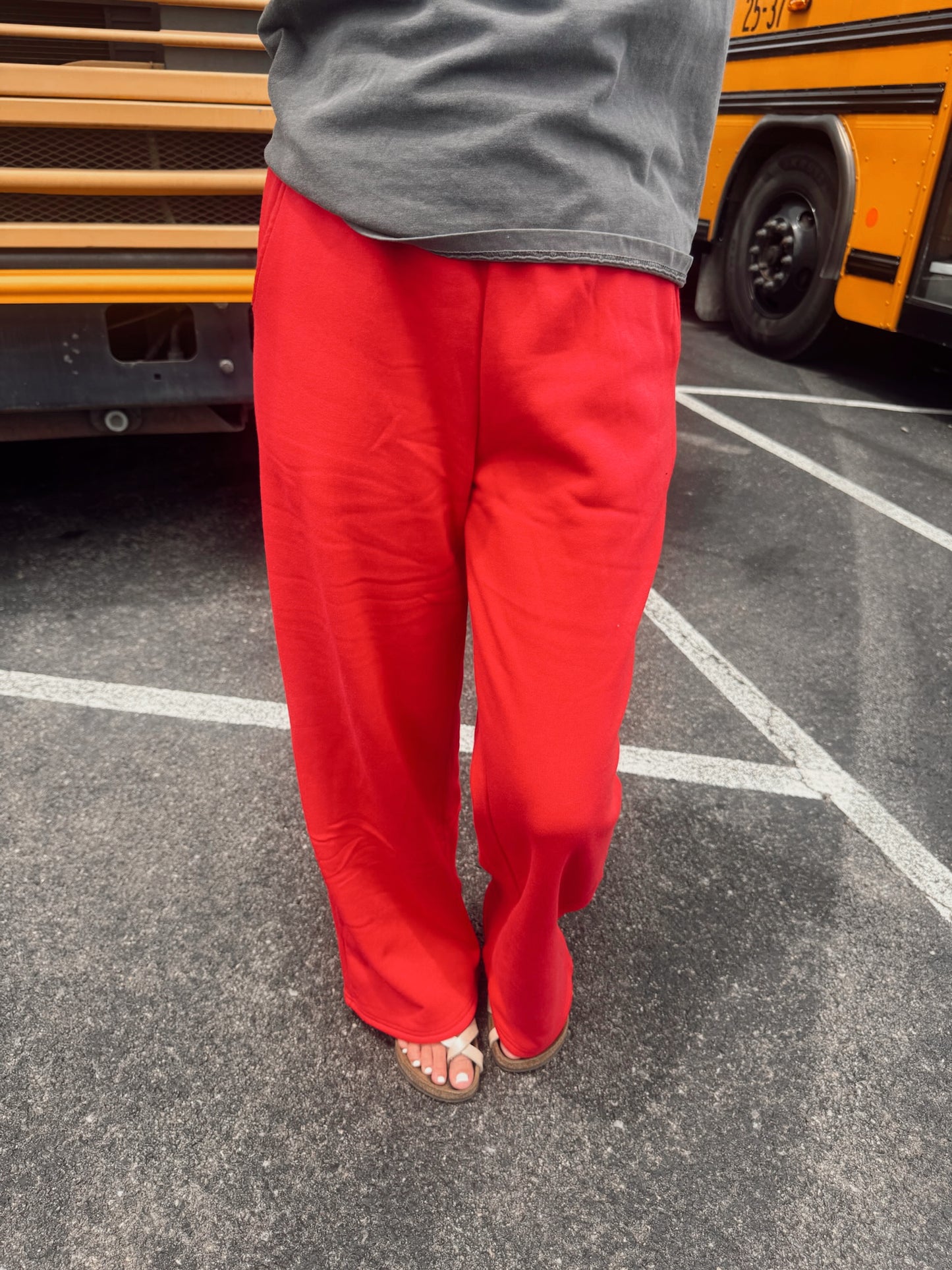 Love You Most Sweatpants - Ruby