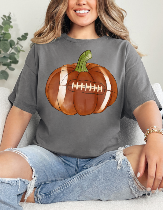 Football Pumpkin Graphic Tee