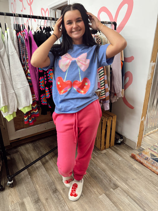 Cozy Queen Jogging Pants - Hot Pink